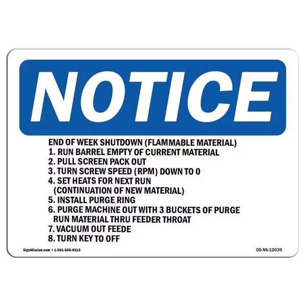 OSHA Notice Sign, 18